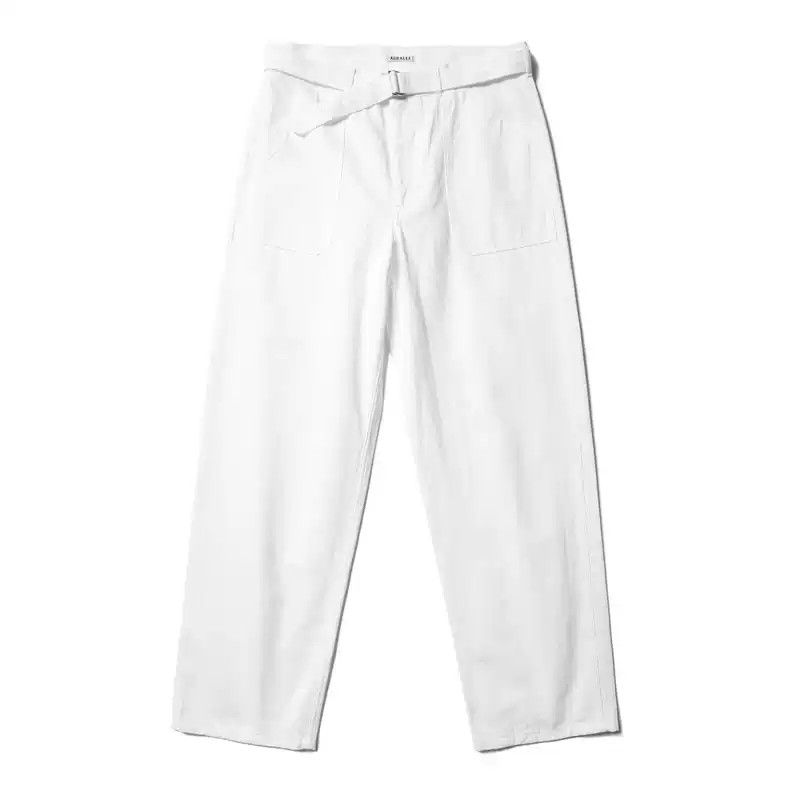 Auralee Auralee HARD TWIST FINX HEAVY CHINO BELTED PANTS