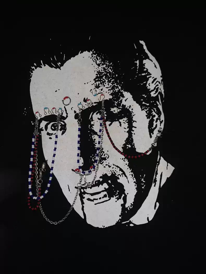Undercover undercover Beaded portrait print short sleeve tee Size US M / EU 48-50 / 2 - 4 Thumbnail