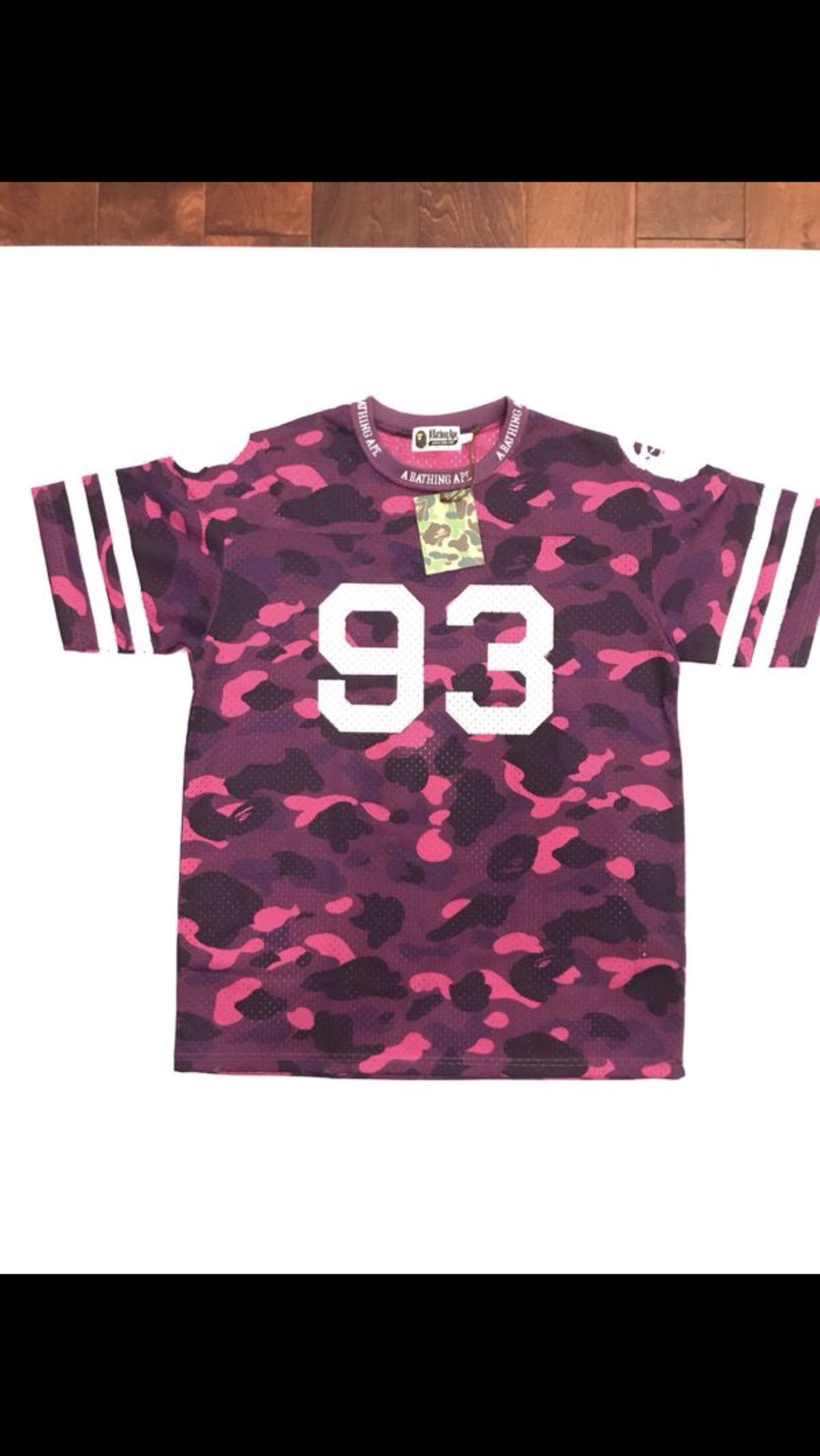 Bape BAPE Purple Camo Football Jersey