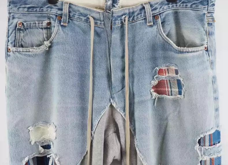 Greg Lauren Greg Lauren Spliced jeans Size US 36 / EU 52 - 4 Thumbnail