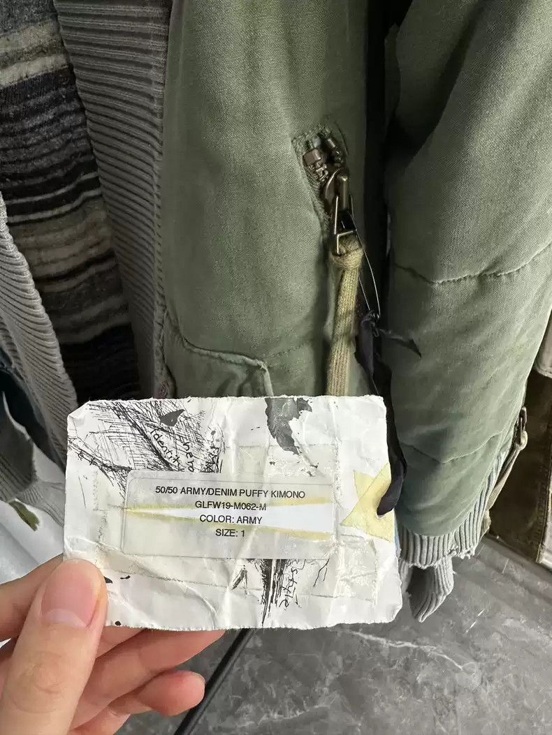 Greg Lauren Greg LaurenFW19 Army denim kimono puffy jacket Size US S / EU 44-46 / 1 - 4 Thumbnail