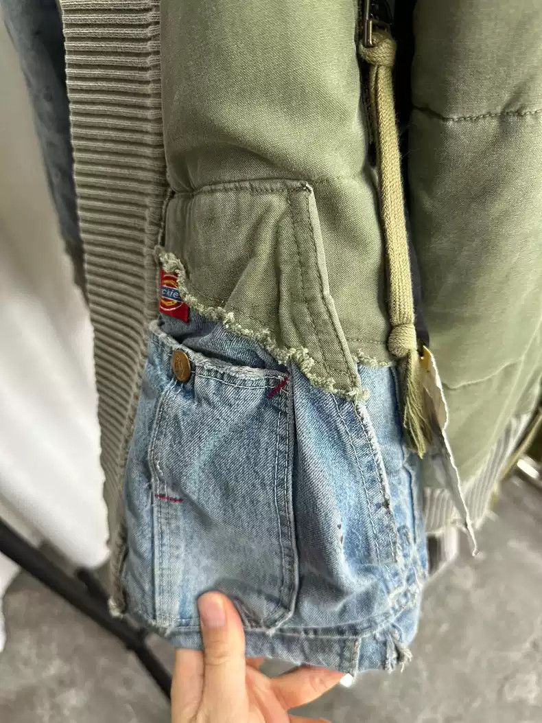Greg Lauren Greg LaurenFW19 Army denim kimono puffy jacket Size US S / EU 44-46 / 1 - 3 Thumbnail