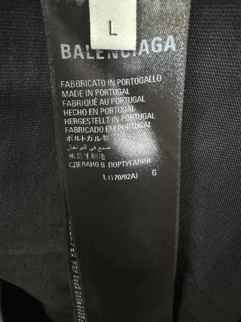 Balenciaga Balenciaga Black Be Different Short Sleeves Size US L / EU 52-54 / 3 - 6 Thumbnail
