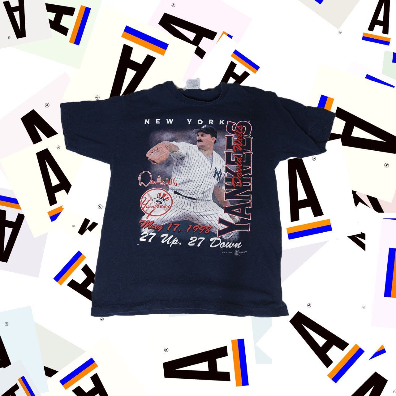 Yankees David Wells Perfect Game Tshirt size XL – Mr. Throwback NYC