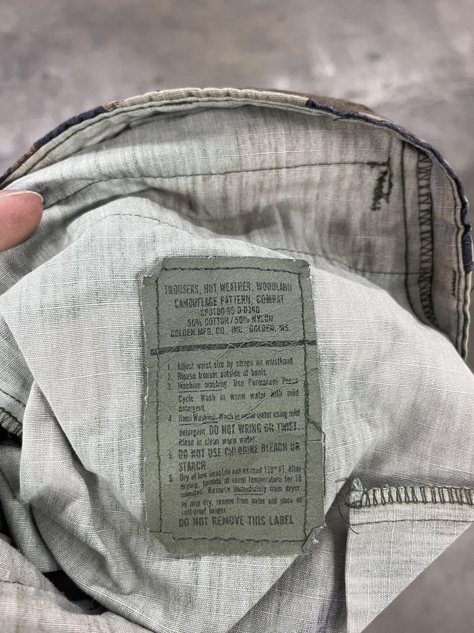 Vintage 1980's USA Army Ripstop Cargo Pants With Knee Repair Size US 31 - 2 Thumbnail