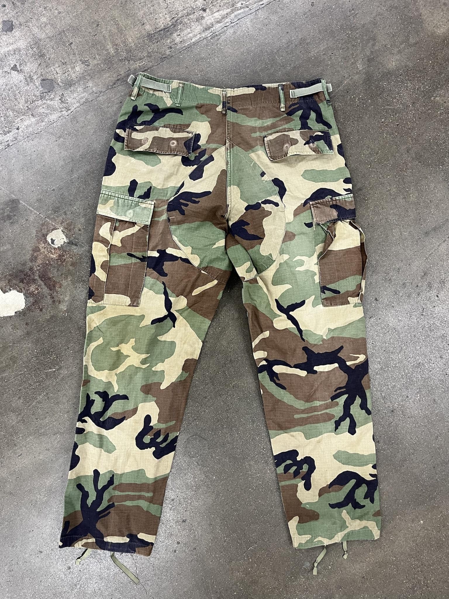 Vintage 1980's USA Army Ripstop Cargo Pants With Knee Repair Size US 31 - 3 Thumbnail