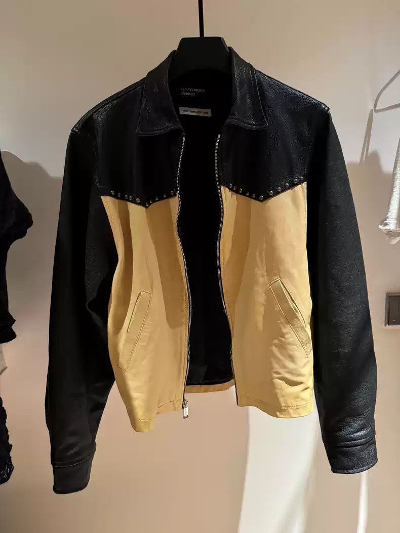Enfants Riches Deprimes Enfants Riches Deprimes23ss black and yellow spliced western jacket Size US M / EU 48-50 / 2 - 2 Thumbnail