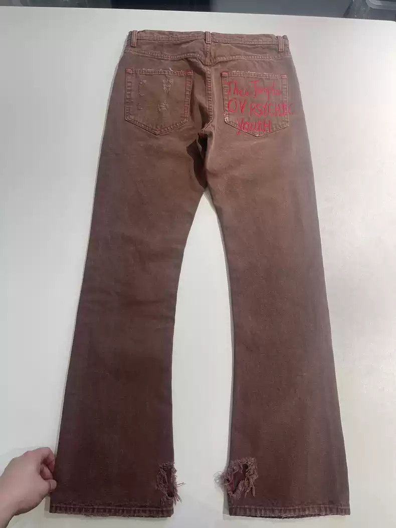 Enfants Riches Deprimes Enfants Riches DeprimesBlack magic destroys jeans slightly Size US 31 - 2 Thumbnail
