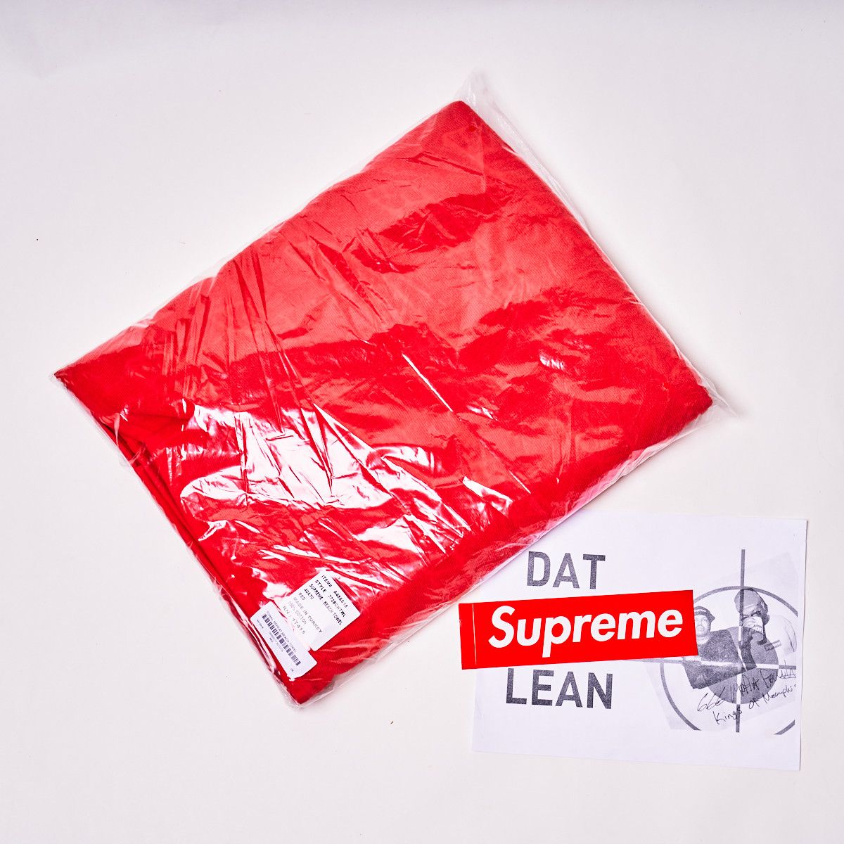 Supreme Debossed Logo Beach Towel Red