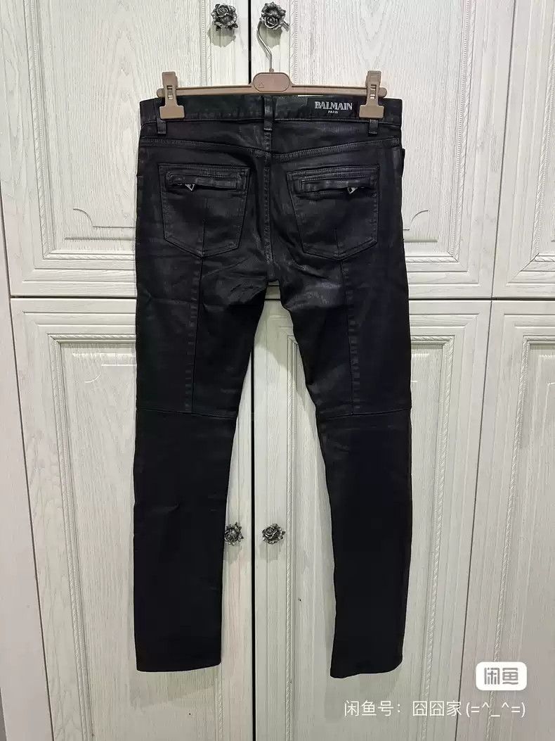 Balmain Balmain Brush coated motorcycle jeans Size US 32 / EU 48 - 3 Thumbnail