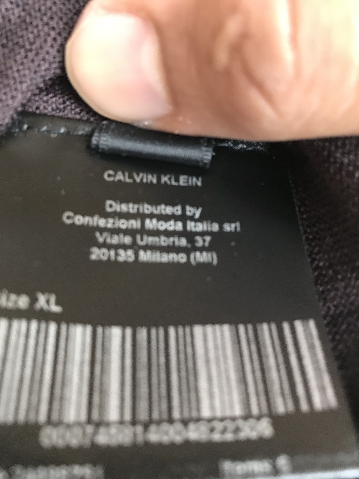 Calvin Klein Burgundy LS Knitwear Size US XL / EU 56 / 4 - 5 Thumbnail