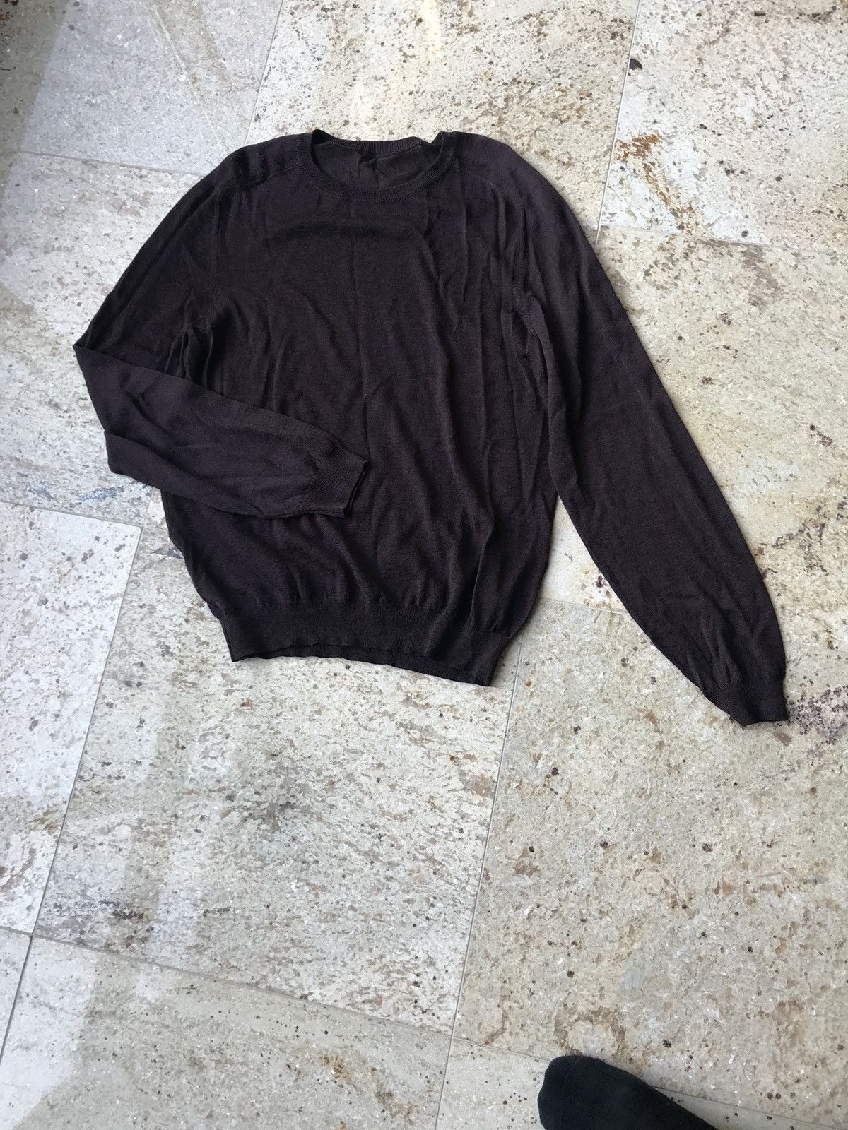 Calvin Klein Burgundy LS Knitwear Size US XL / EU 56 / 4 - 3 Thumbnail