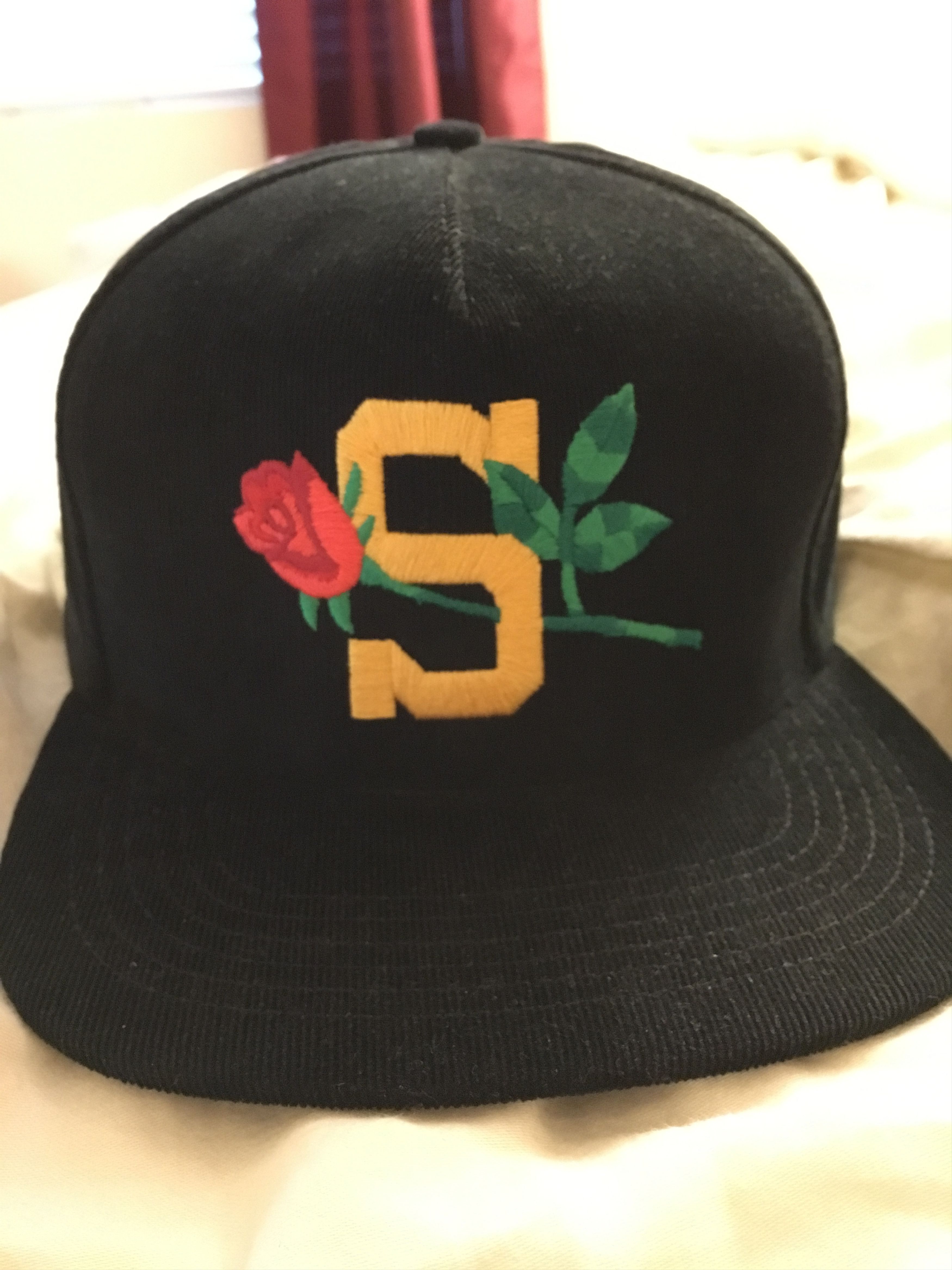 Supreme Supreme Rose Cord Hat 5 Panel (Black) | Grailed