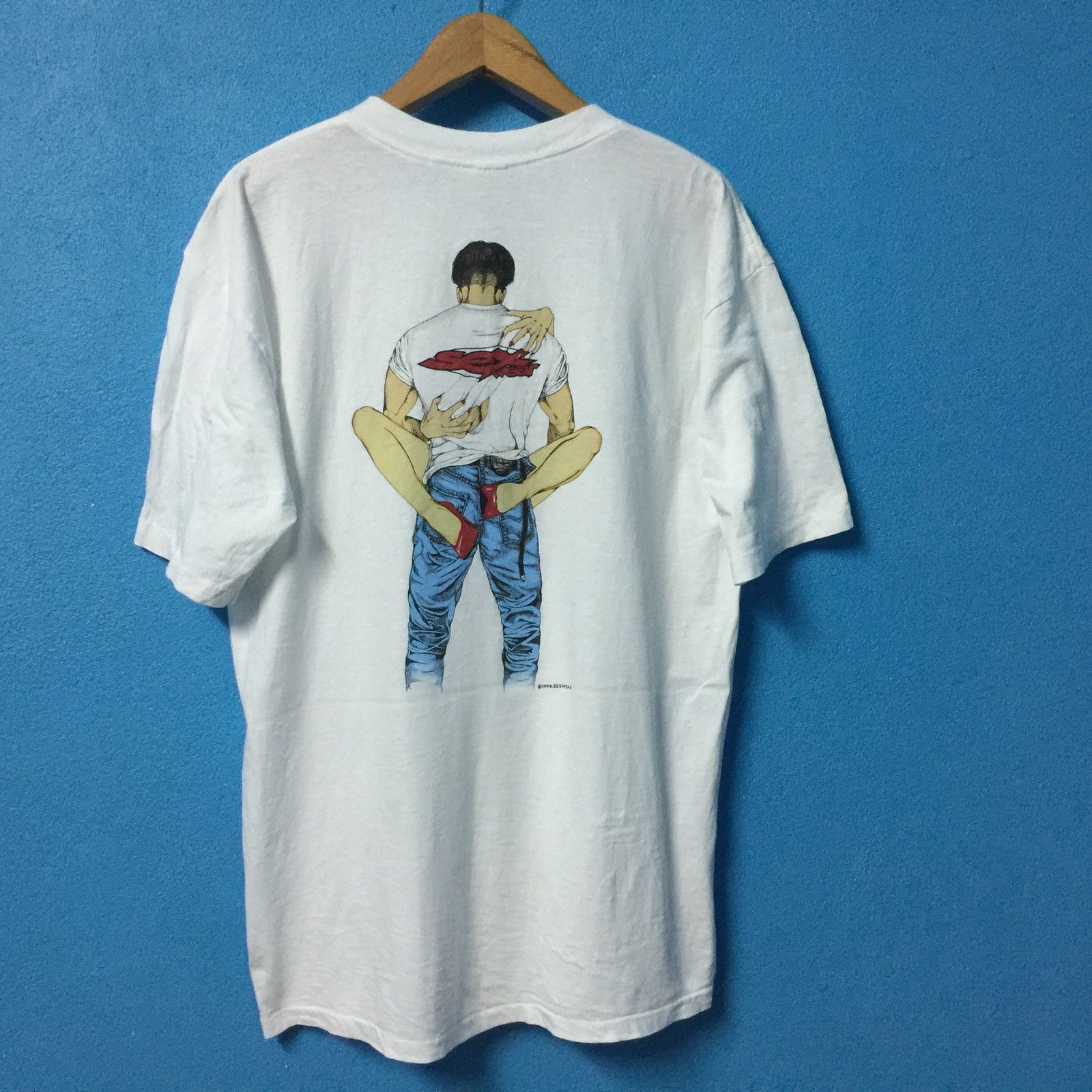 Vintage rare!!vintage 90s sex wear shirt nice design | Grailed
