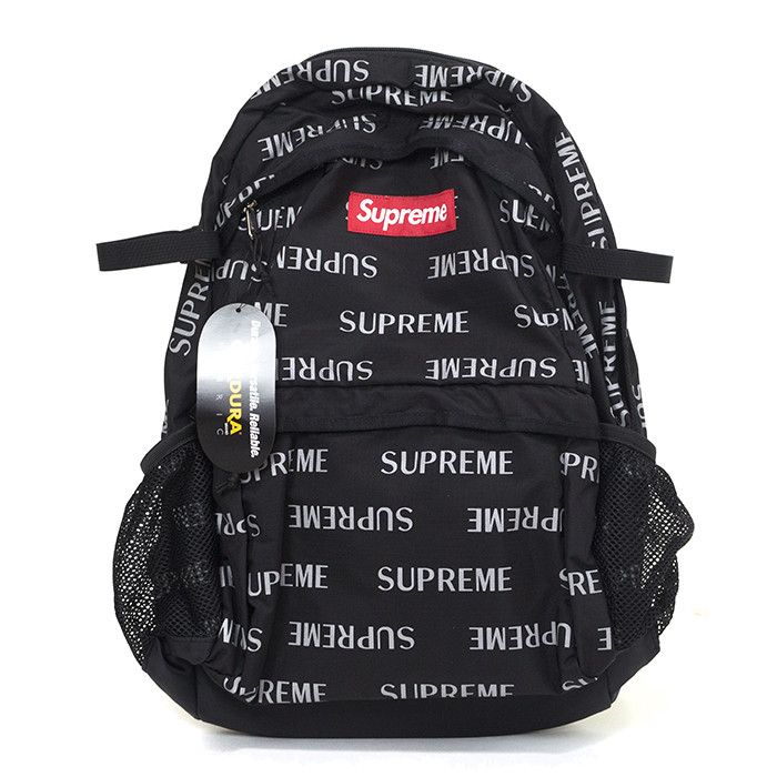 Supreme 3M Reflective Repeat Backpack BLK | Grailed