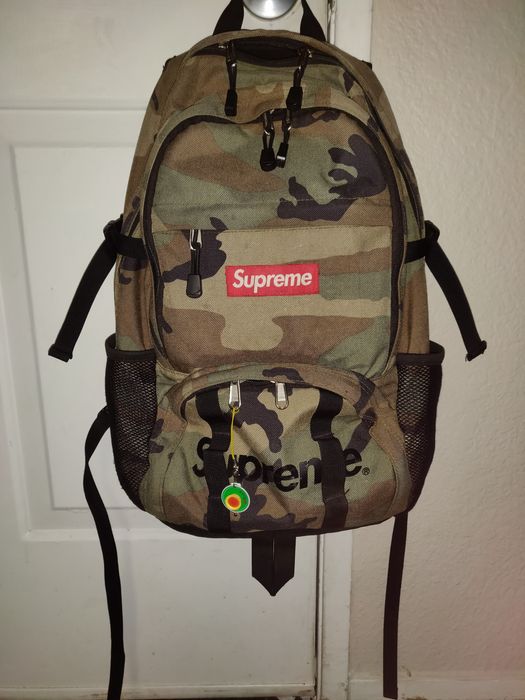 Supreme 1000 denier store cordura backpack woodland camo