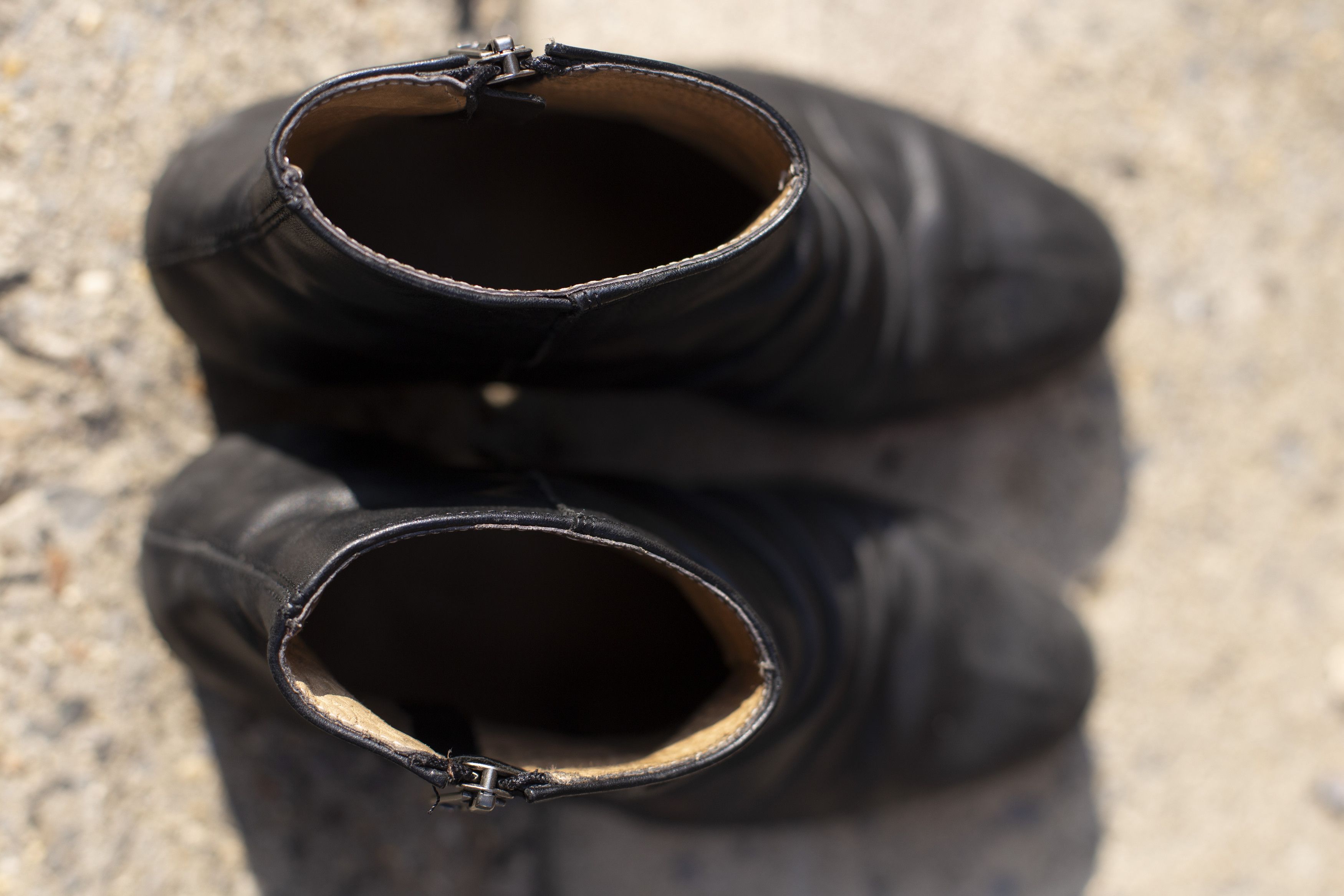 Topman Wrinkle black leather boot ( like guidi) Size US 8 / EU 41 - 4 Thumbnail