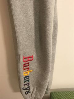 Burberry sweatpants cheap rainbow grey