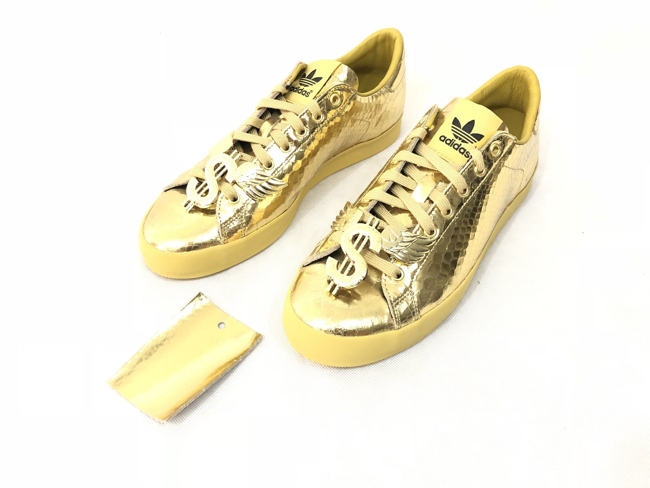 Adidas Jeremy Scott js gold rod laver Grailed