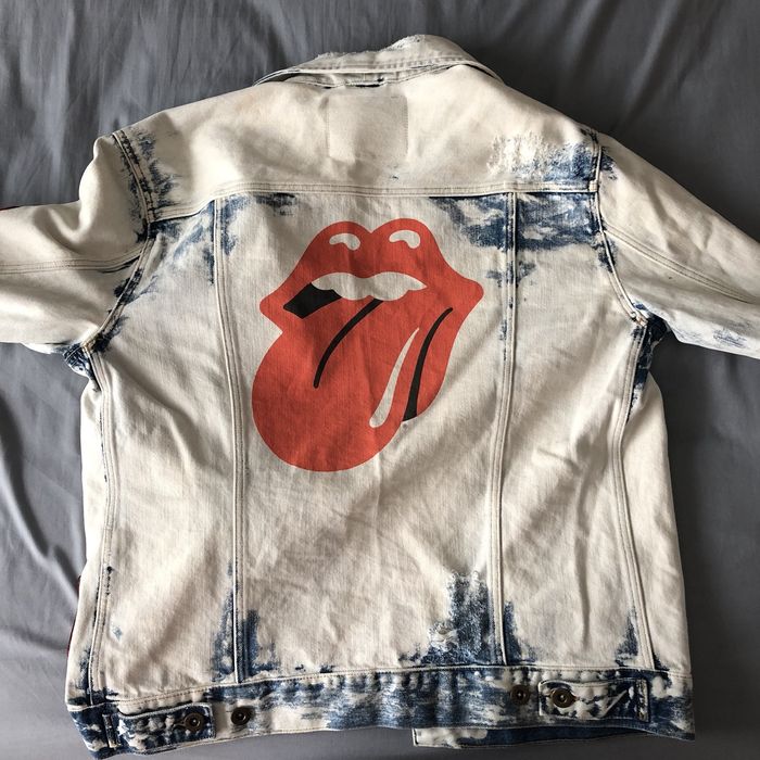 Tommy hilfiger rolling stones denim clearance jacket