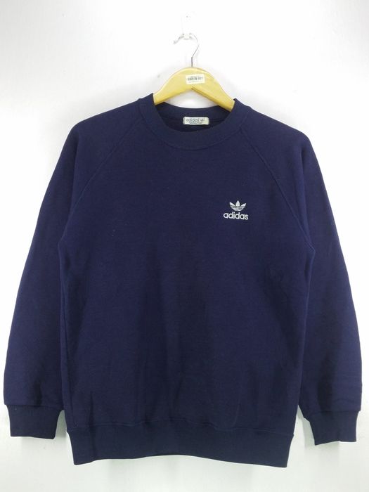 Adidas Vintage 90's Adidas Trefoil Small Logo Spell Out Embroidery Blue ...