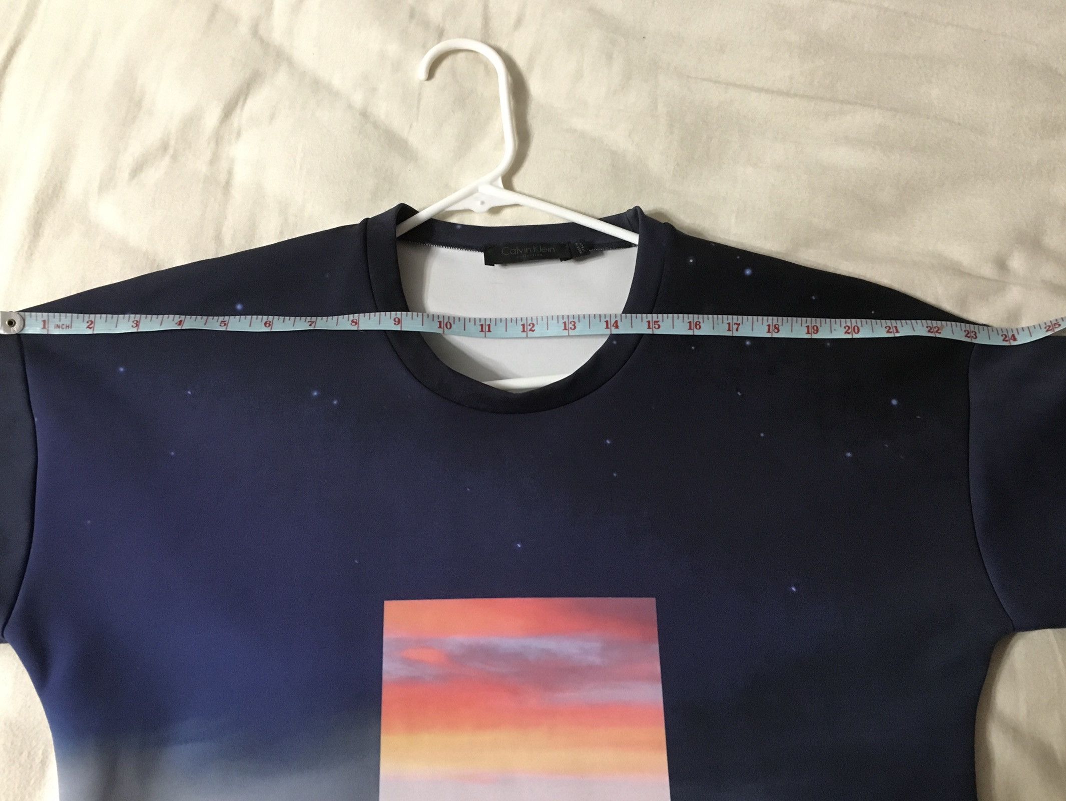 Calvin Klein Night Sky Graphic Print Boxey Neoprene Tee Size US M / EU 48-50 / 2 - 5 Thumbnail