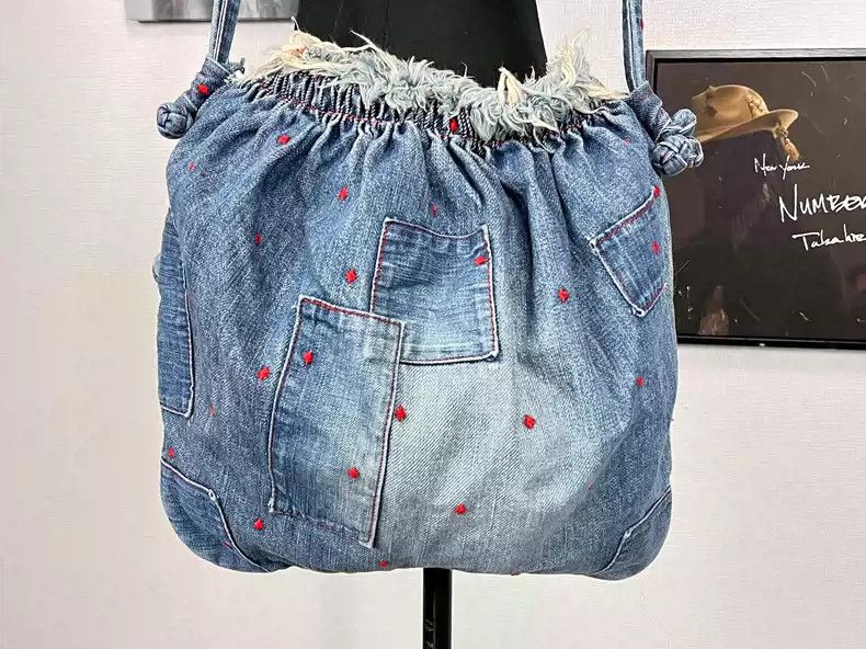 Undercover Undercover 02ss haze patchwork denim satchel Size ONE SIZE - 3 Thumbnail