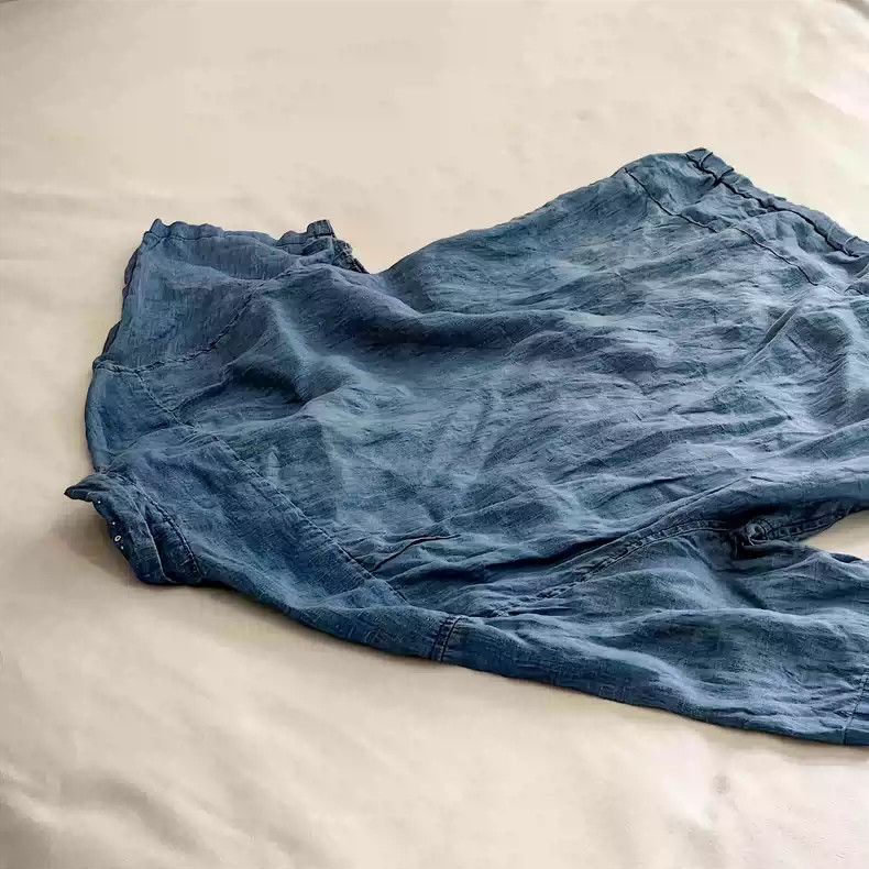Kapital Kapital Blue linen short-sleeved shirt Size US M / EU 48-50 / 2 - 4 Thumbnail