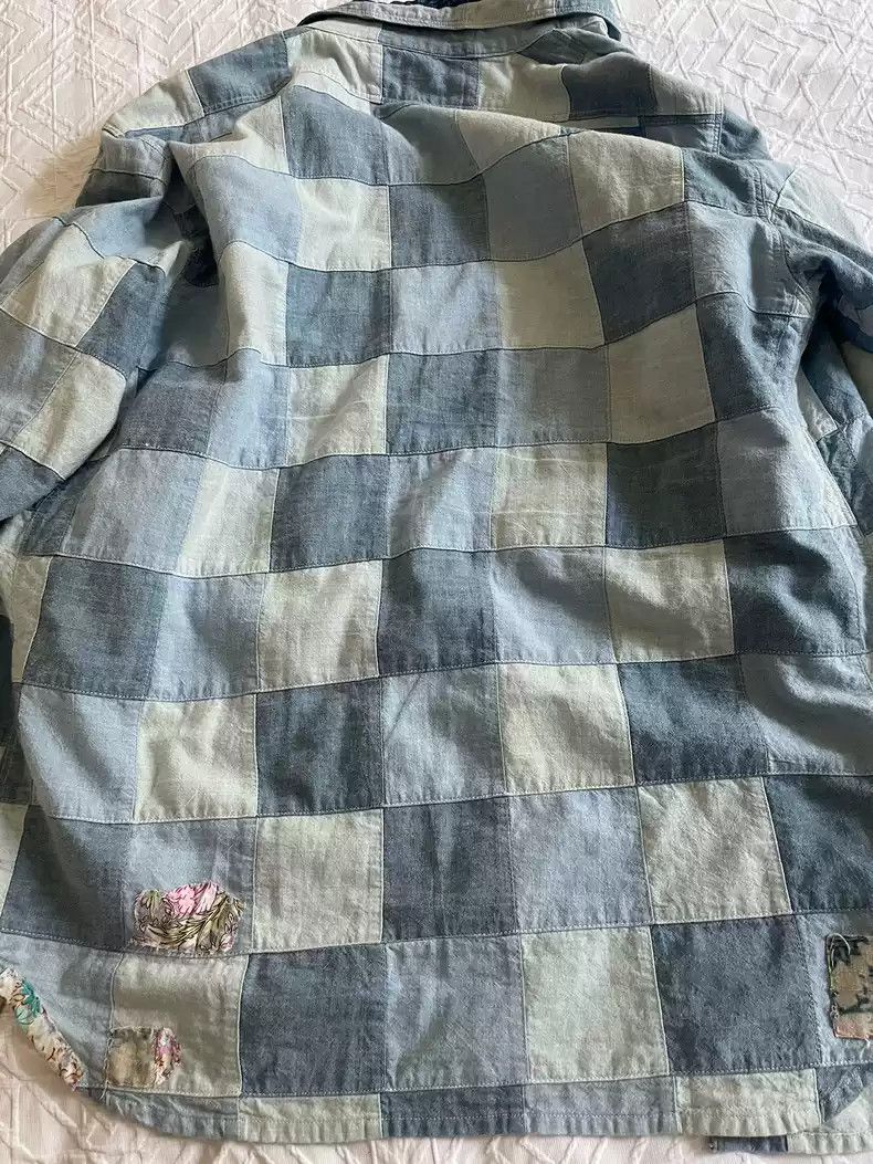 Kapital Kapital Denim patchwork shirt Size US XL / EU 56 / 4 - 4 Thumbnail
