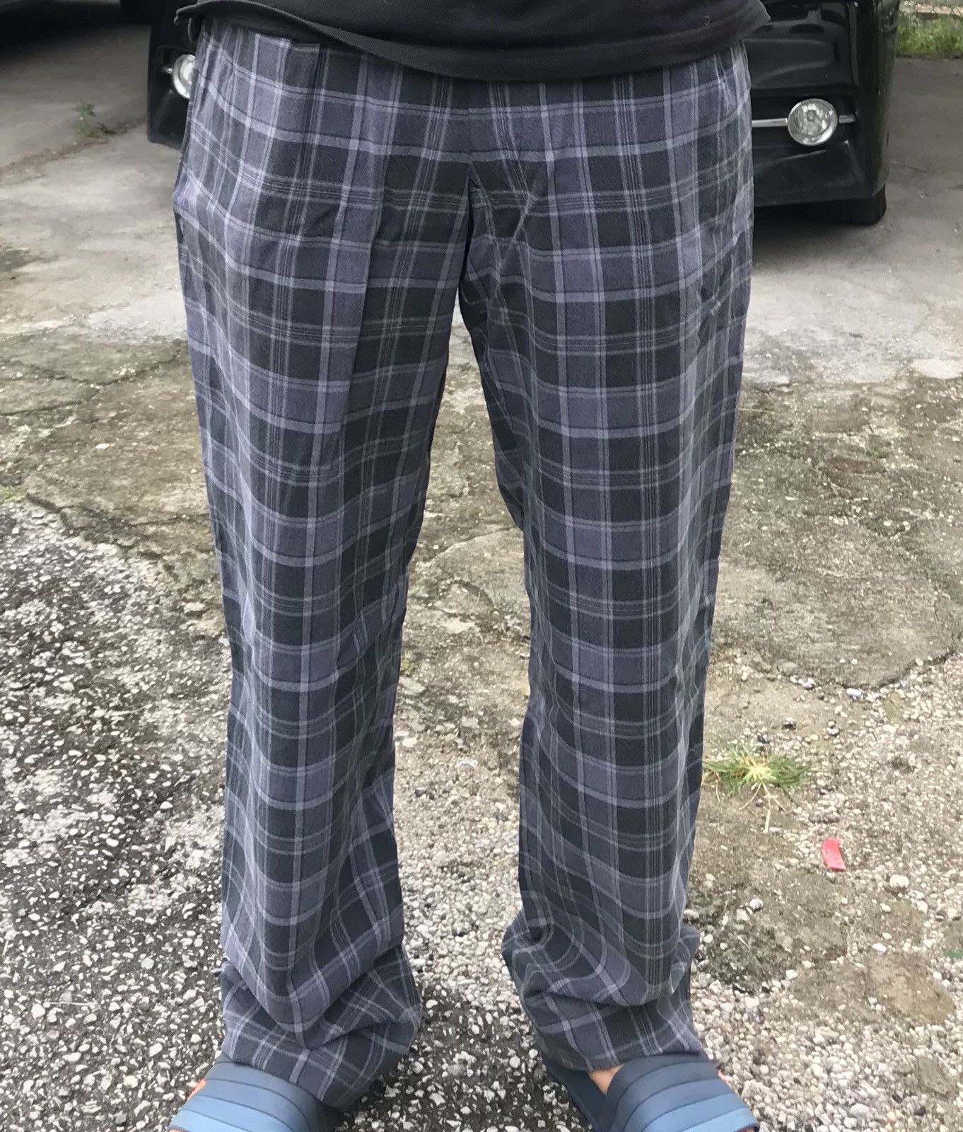 Japanese Brand Japanese Brand Comme Ca Du Mode Men Plaid Baggy Casual Pant Size US 29 - 9 Thumbnail