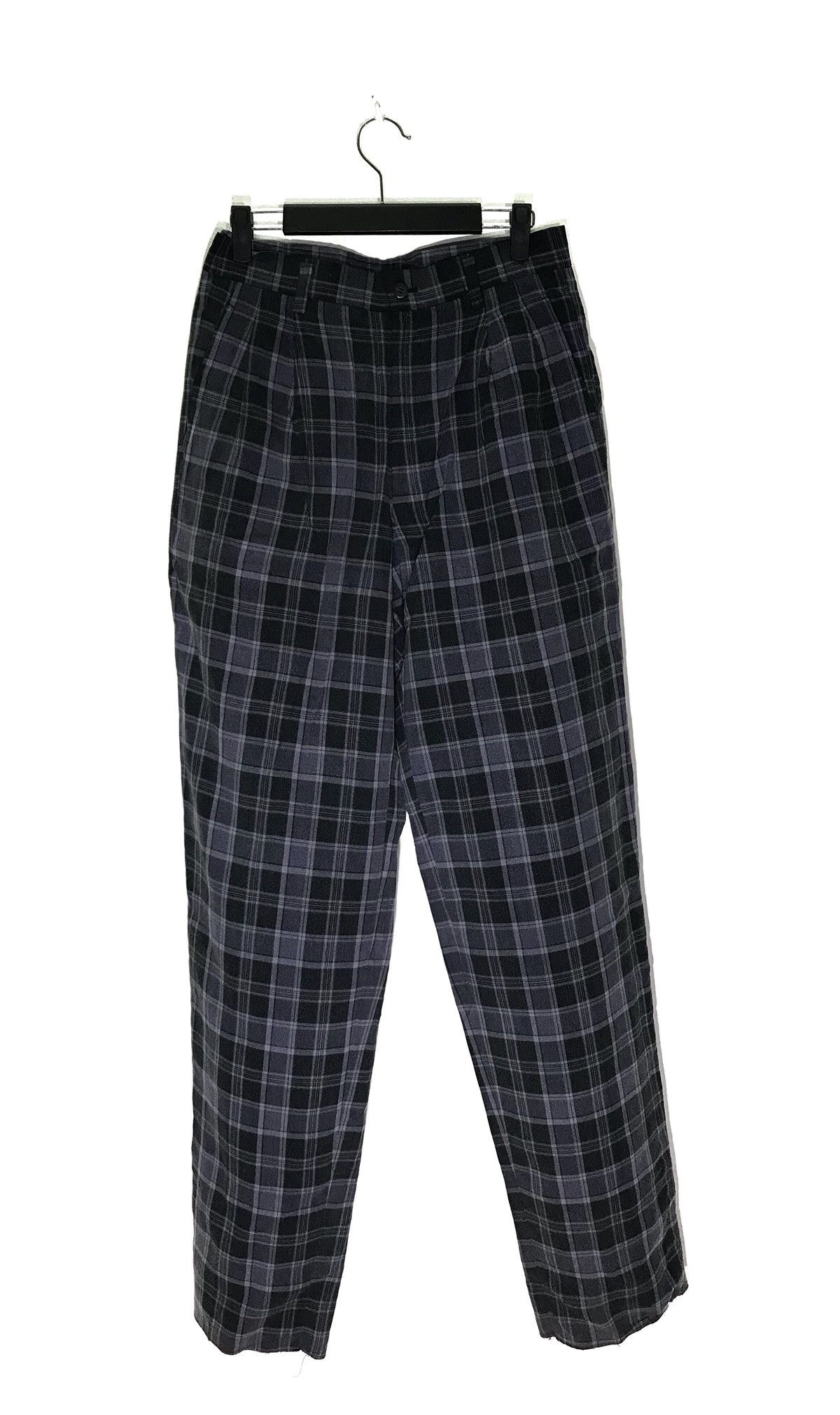 image of Comme Ca Du Mode Men Plaid Baggy Casual Pant (Size 29)