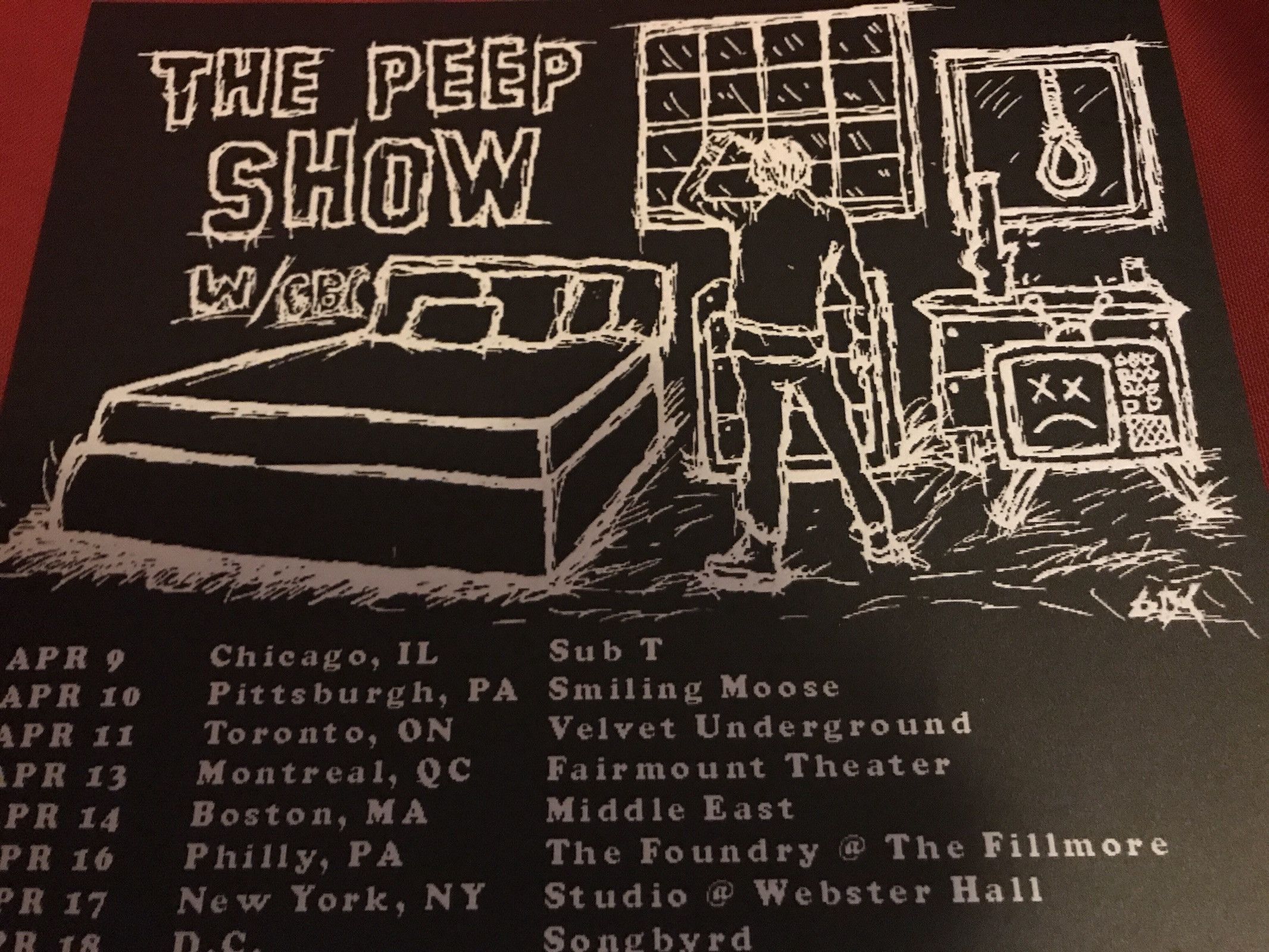 LIL PEEP LiL PEEP Peep Show Tour Poster VERY RARE | Grailed