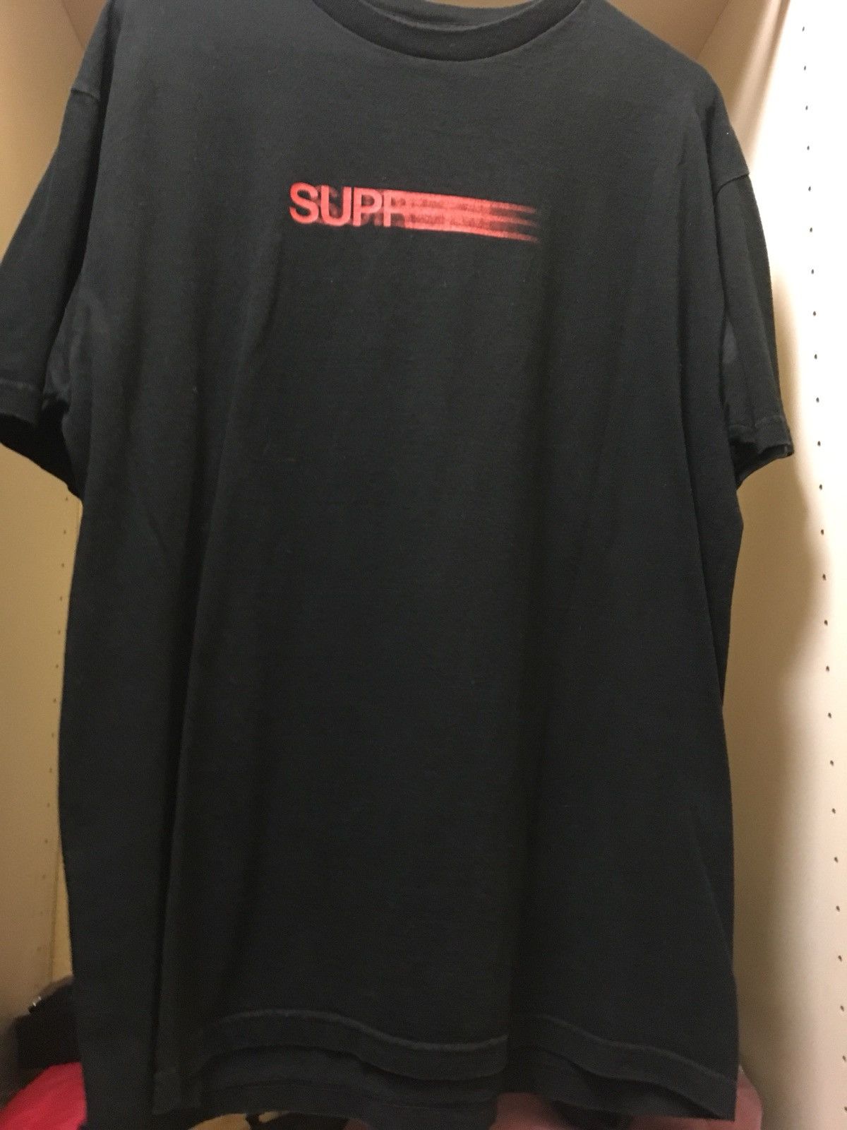 Supreme Supreme Motion Logo 2010 Black/Red | Grailed