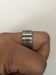 Jw Bar code Stainless Steel Ring - Size 9 Size ONE SIZE - 4 Thumbnail