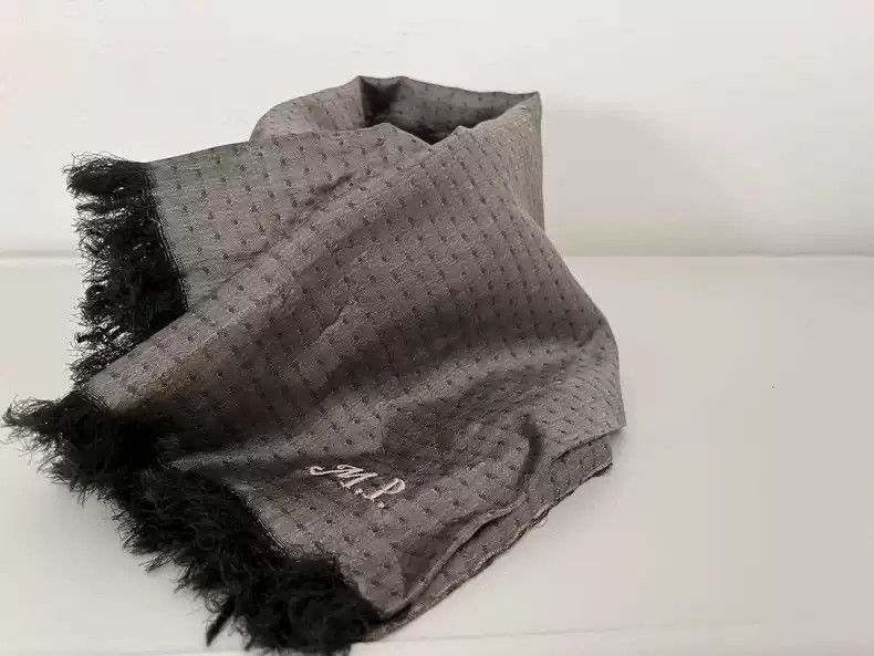 DRIES VAN NOTEN SHORT SCARF SILK&WOOL