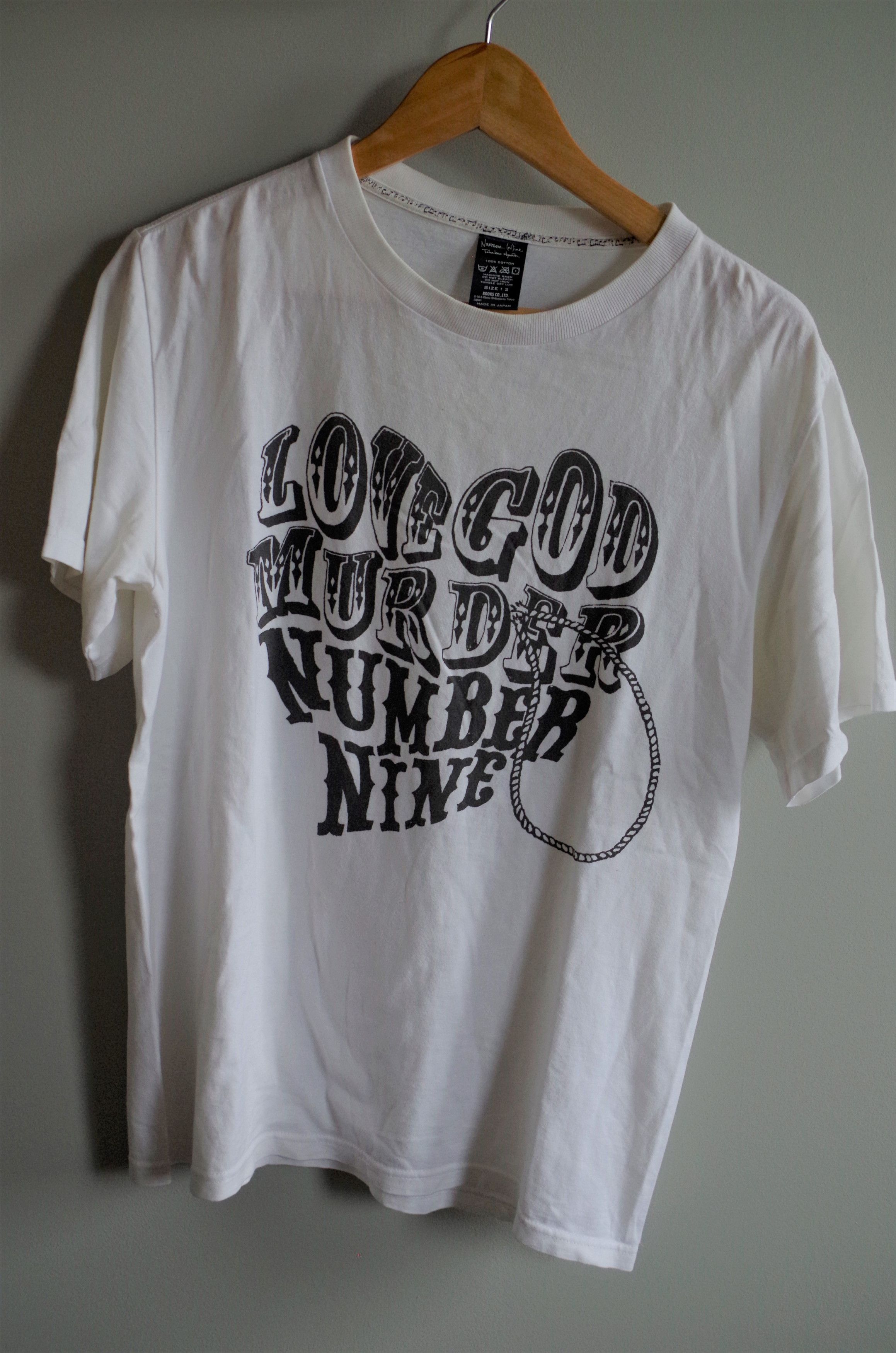 Number (N)ine Love God Murder Number Nine Tee | Grailed