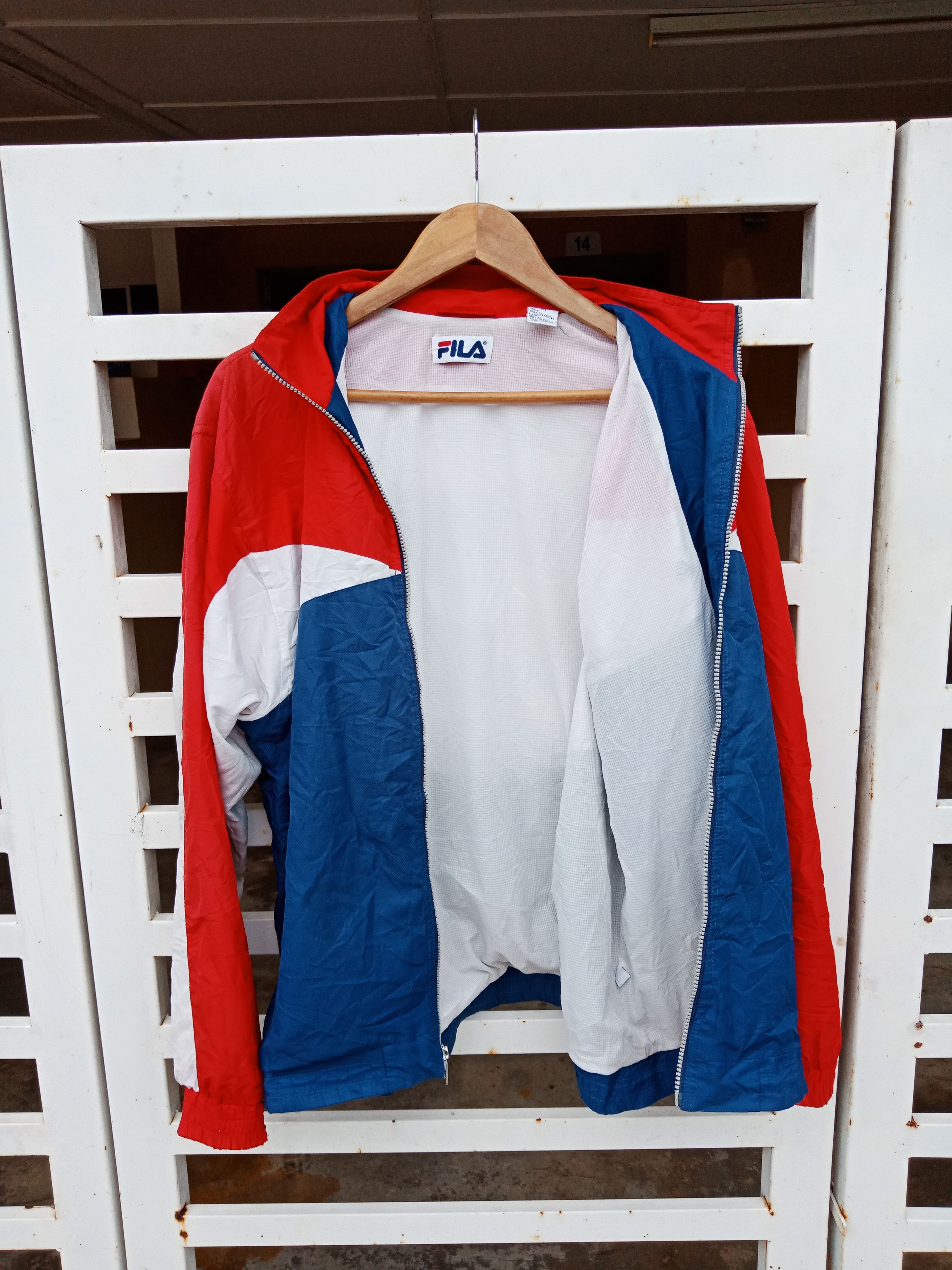 Champion Fila Color Block Windbreaker Size US L / EU 52-54 / 3 - 2 Thumbnail