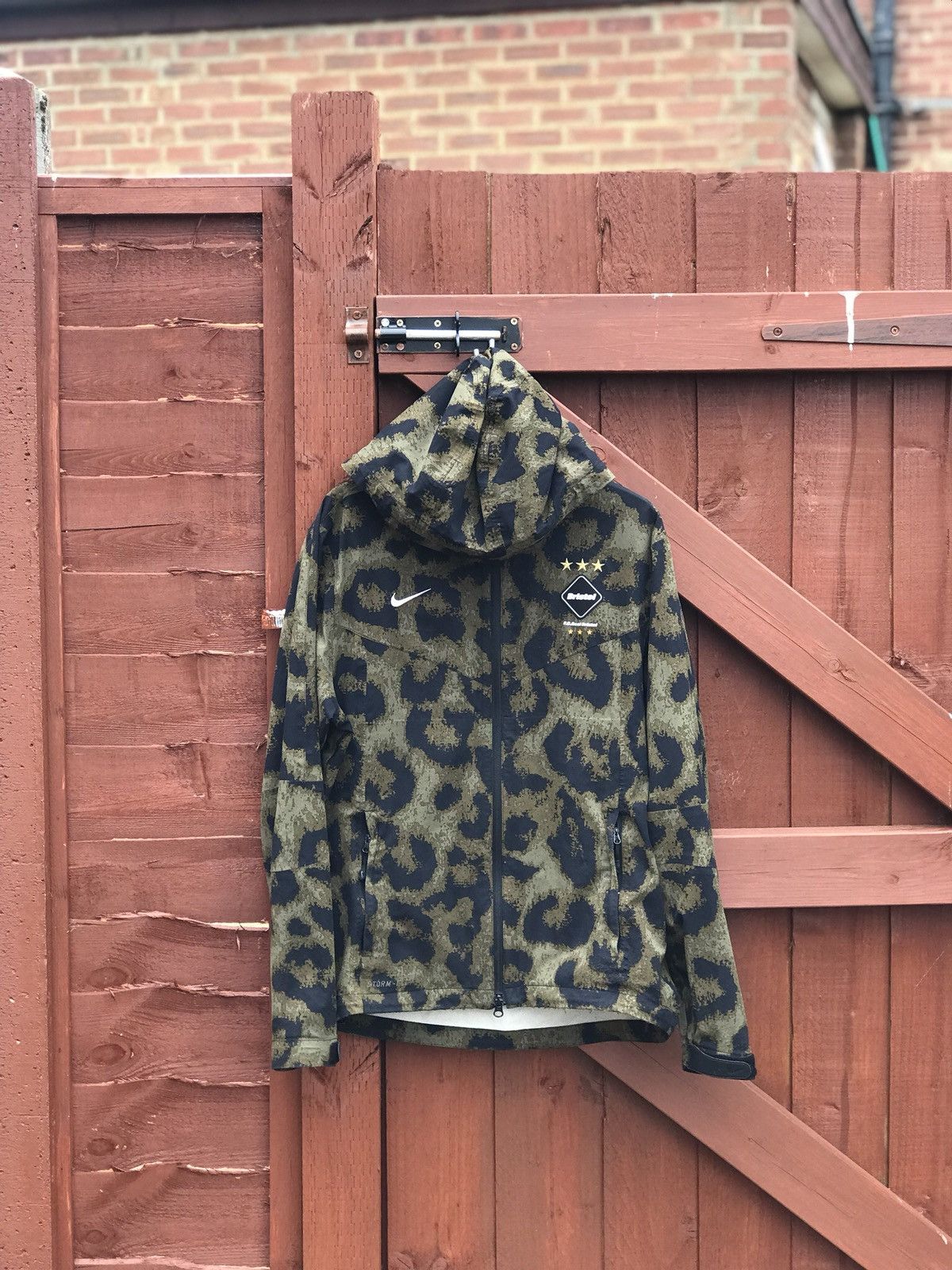 F.C.R.B × Nike Nike F.C. Real Bristol Camo Storm Khaki Jacket | Grailed