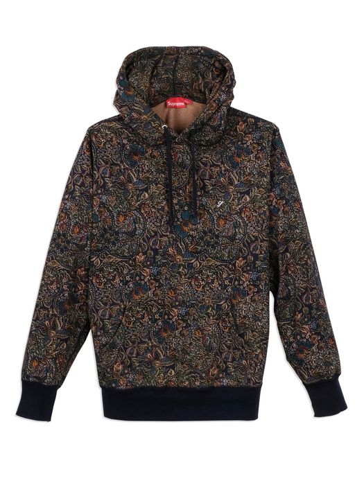 Supreme paisley sales hoodie