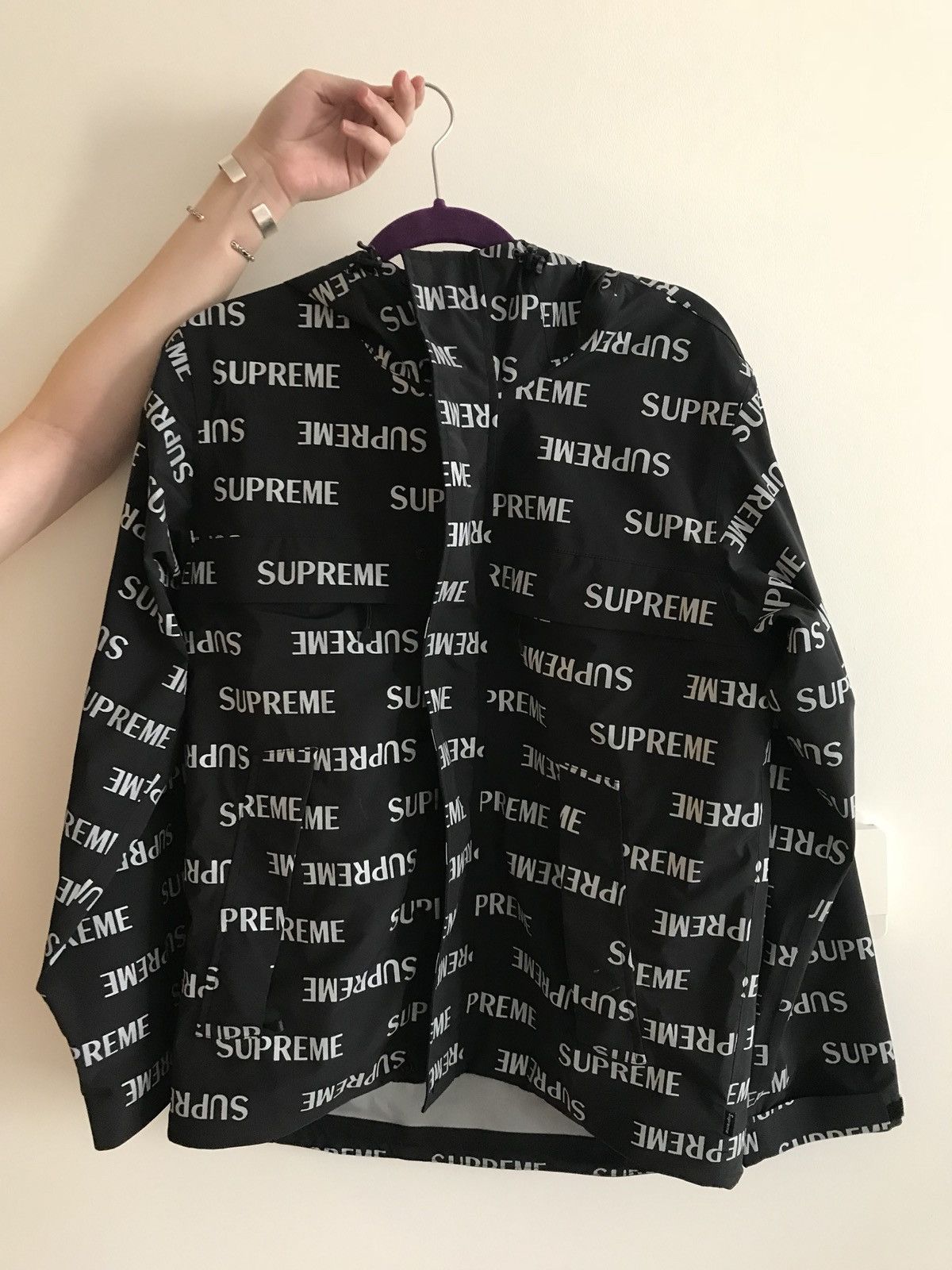 Supreme Supreme Triple Layer Waterproof Breathable 3M Reflective Repeat T  Small Brand New | Grailed