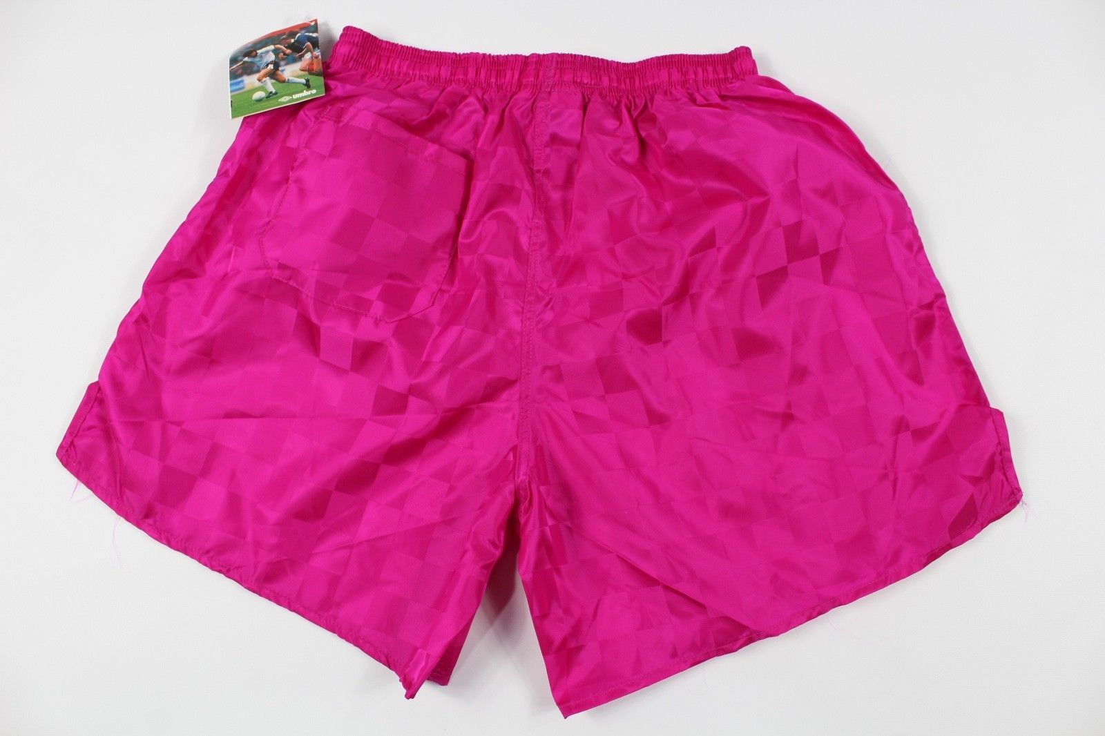 Umbro × Vintage Vintage 90s New UMBRO Mens Large Checkered SoccerShorts Pink Size US 32 / EU 48 - 4 Thumbnail