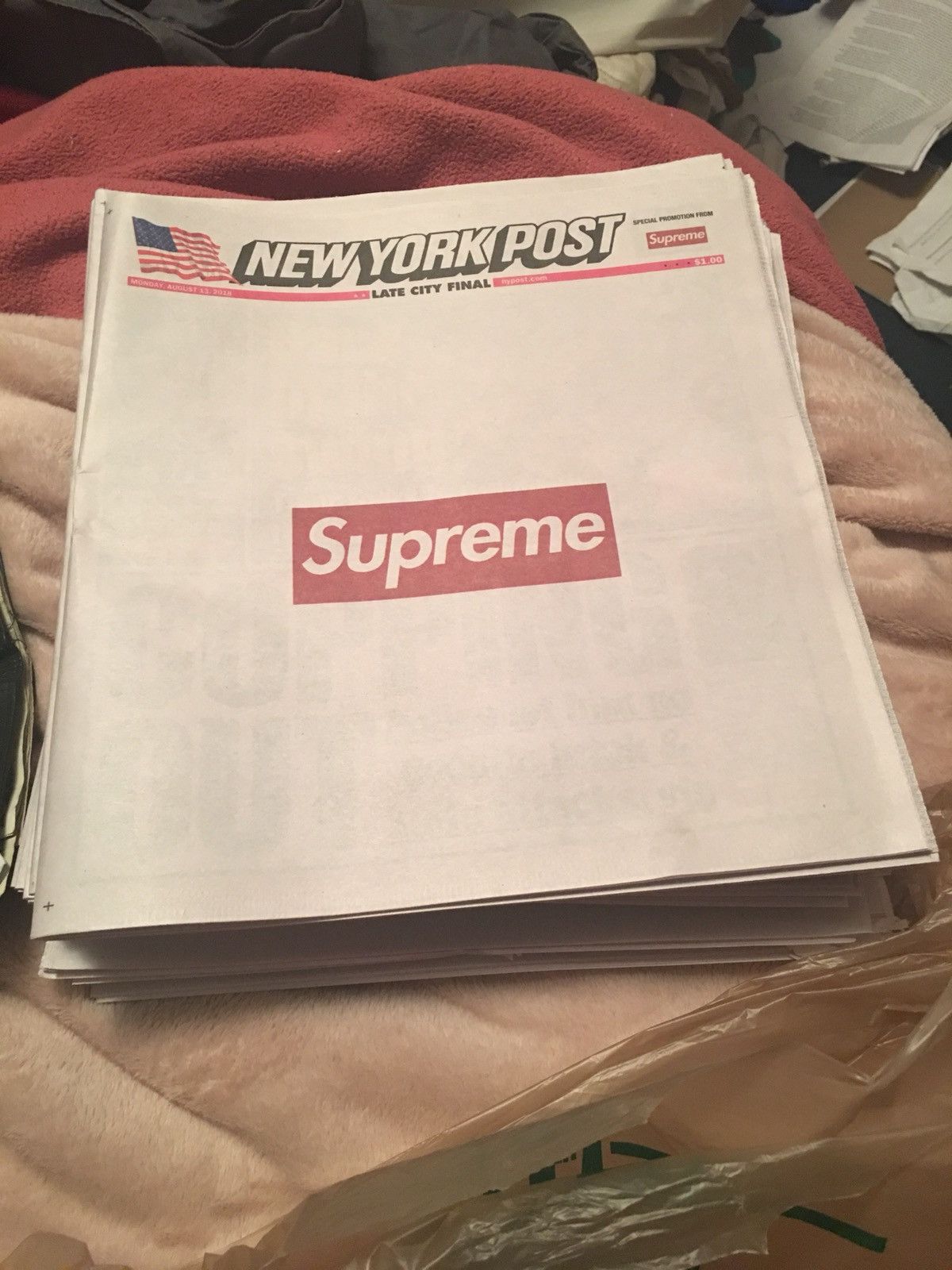 Supreme Supreme Newspaper Size ONE SIZE - 1 Thumbnail