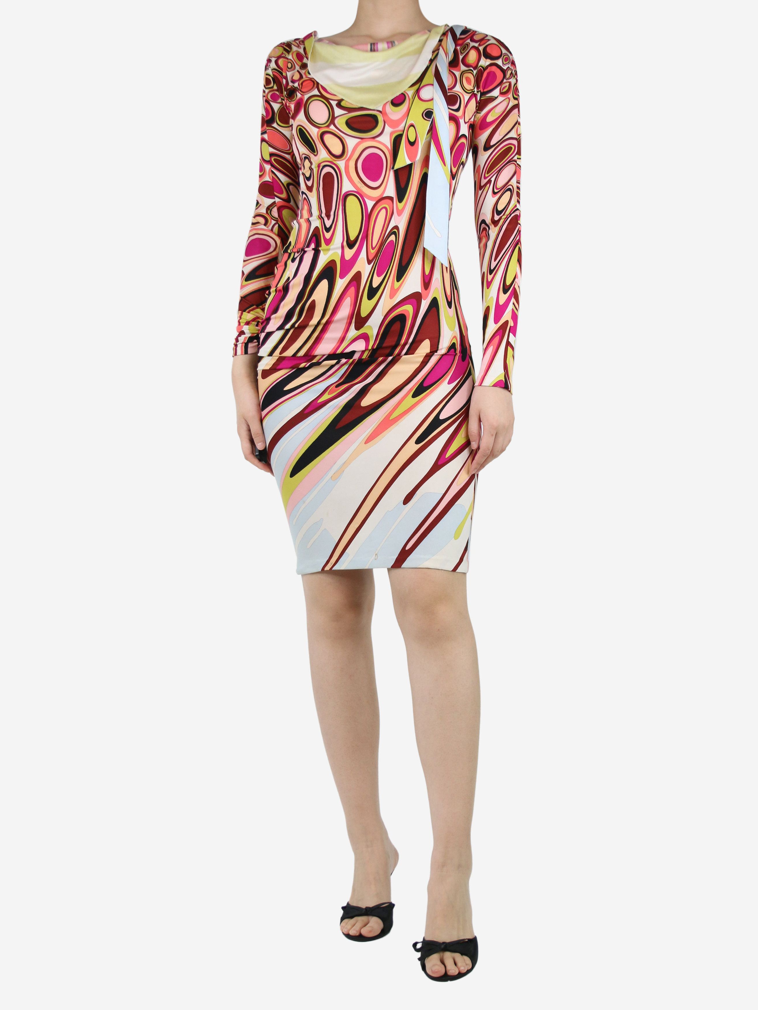 floral midi dress free people Free People Calla Print Long Sleeve Midi Dress SKYCOMBO / M