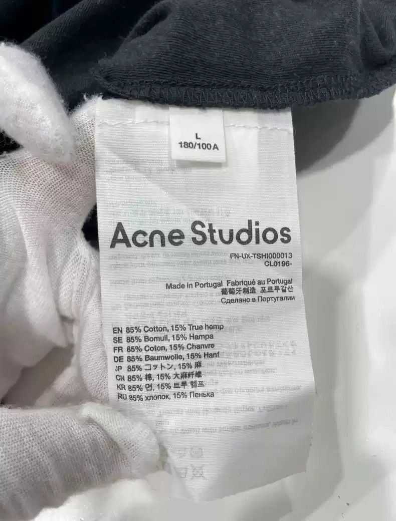 Acne Studios Acne Studios Old 1996 logo printed casual round neck short sleeved T-shirt Size US L / EU 52-54 / 3 - 5 Thumbnail