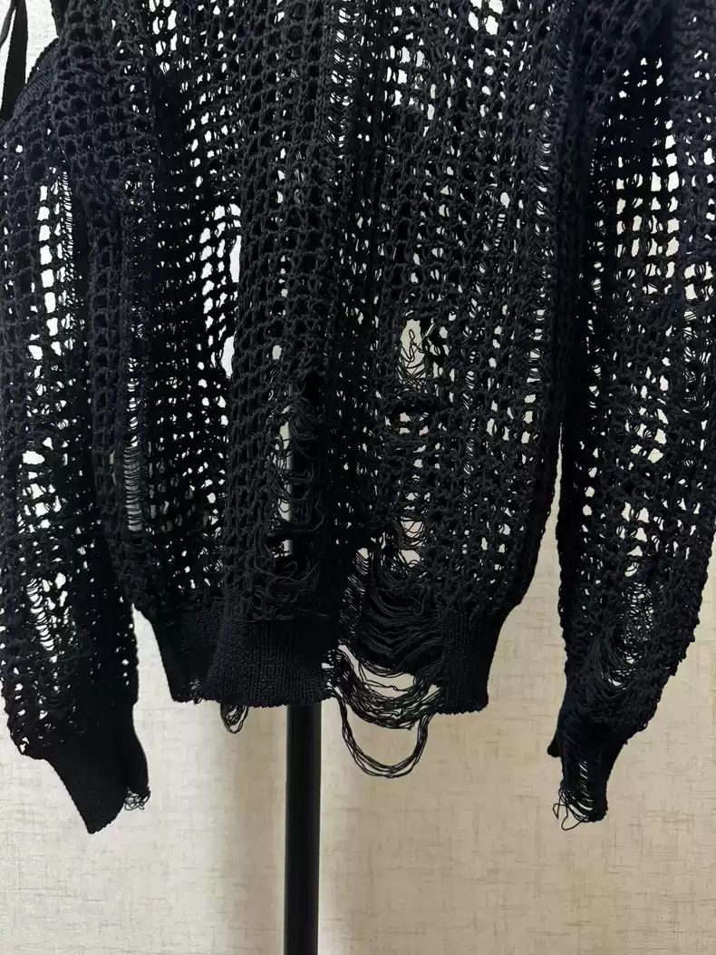 Junya Watanabe Junya Watanabe Black mesh chain sweater Size US M / EU 48-50 / 2 - 8 Thumbnail