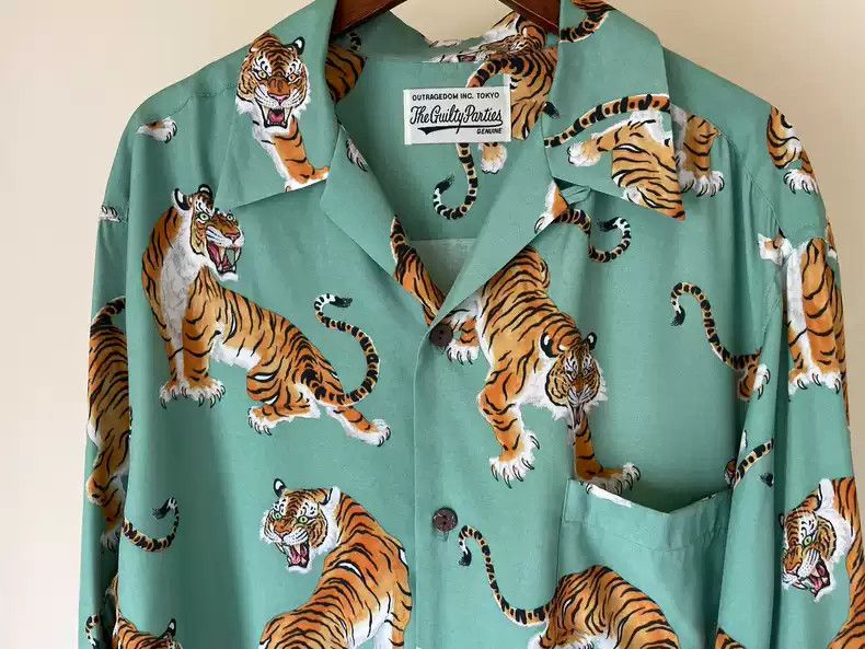 WACKO MARIA::シャツ:M[RESALE] ツートーン50'sオープンカラーシャツ 23FW-WMS-OC11