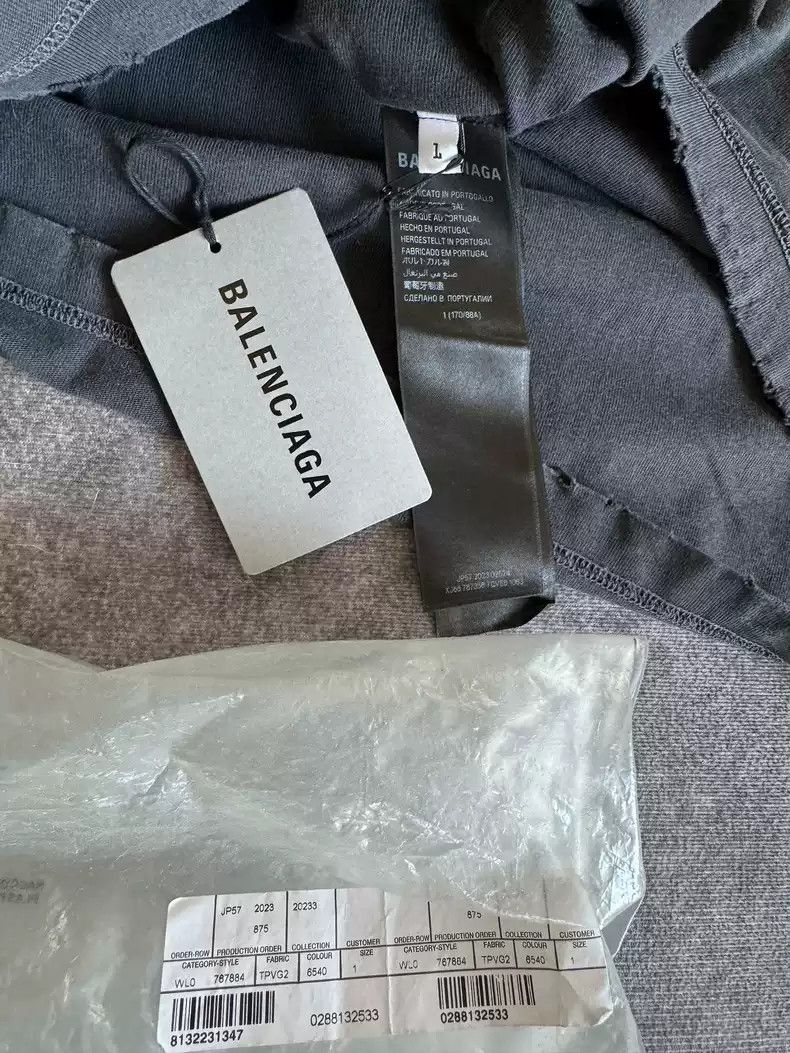 Balenciaga Balenciaga 24SS See Now Buy Now Wash Black Shining Gemstone PP Same Short Sleeve Size US S / EU 44-46 / 1 - 4 Thumbnail