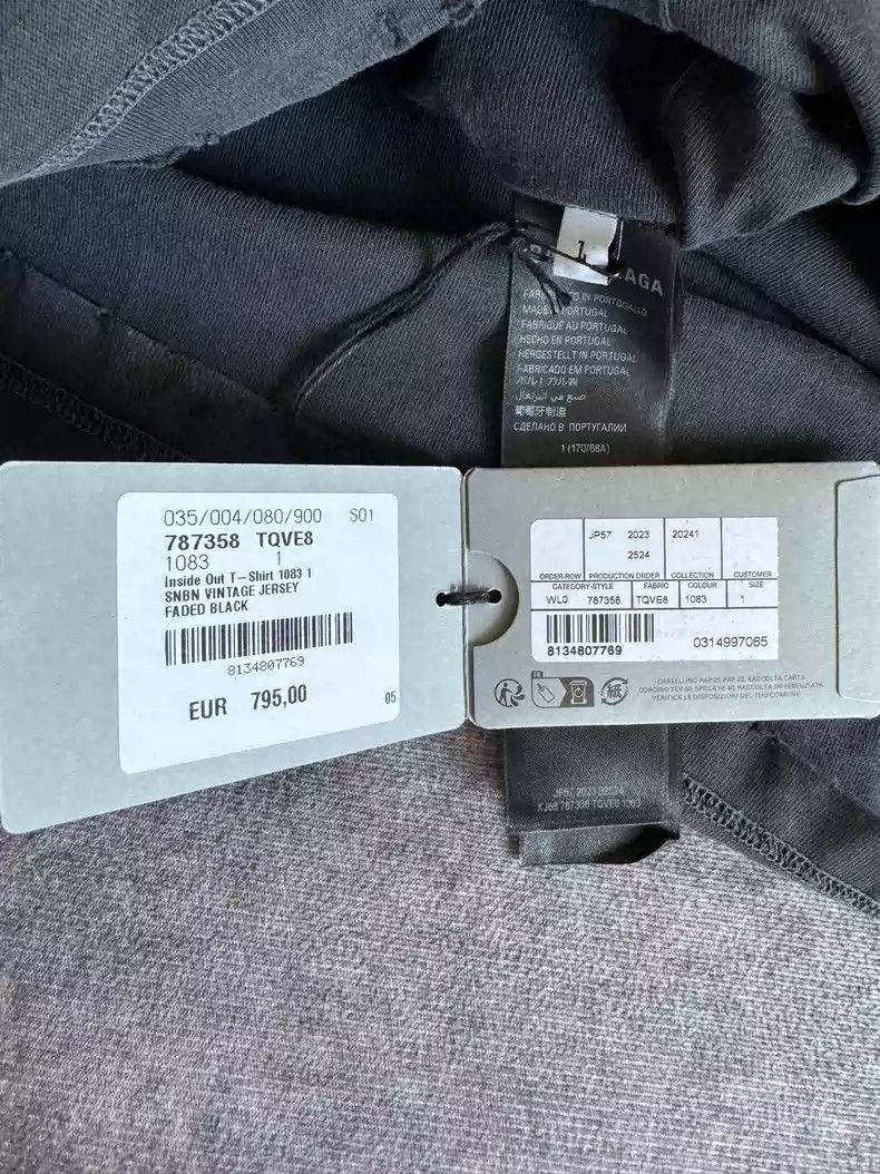 Balenciaga Balenciaga 24SS See Now Buy Now Wash Black Shining Gemstone PP Same Short Sleeve Size US S / EU 44-46 / 1 - 5 Thumbnail