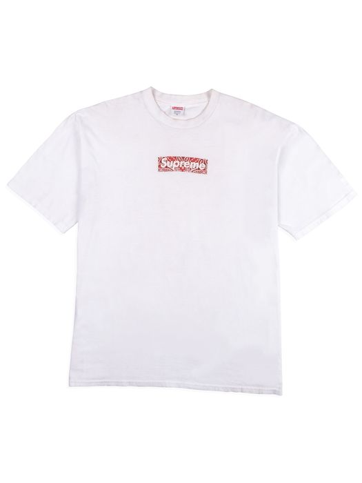 Supreme red paisley box logo sales