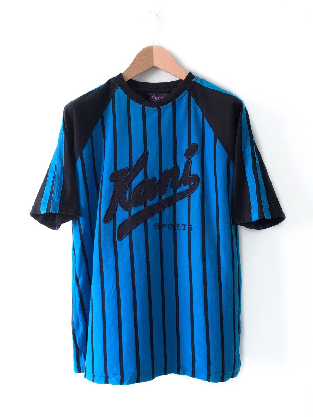 Karl Kani Vintage Swag Kani Sport Cotton Jersey Stripe Size US L / EU 52-54 / 3 - 1 Thumbnail